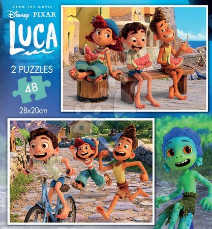 Detské puzzle do 100 dielov - Puzzle Luca Disney Educa 2x48 dielov od 5 rokov_1