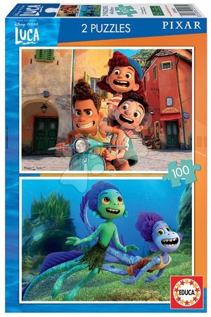 Dječje puzzle od 100 do 300 dijelova - Puzzle Luca Disney Educa 2x100 dijelova