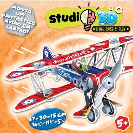 Puzzle - Puzzle dopravní prostředky Airplane 3D Studio Educa s plastovými šrouby od 5 let_1