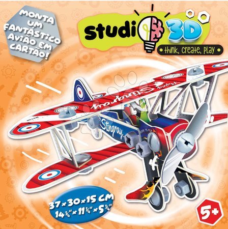 Puzzle i društvene igre - Puzzle prijevozna sredstva Airplane 3D Studio Educa_1