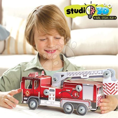 Puzzle 3D - Puzzle dopravní prostředky Firemen's Truck 3D Studio Educa - 4