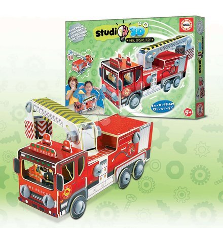 Puzzle 3D - Puzzle dopravní prostředky Firemen's Truck 3D Studio Educa - 3