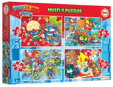 Puzzle és társasjátékok -  Puzzle Superthings Multi 4 Educa _1