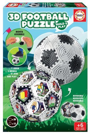 Puzzle 3D - Puzzle fotbalový míč 3D Football Puzzle Educa