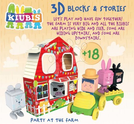 Puzzle i društvene igre - Slagalica Kiubis 3D Blocks & Stories Party at the Farm Educa_1