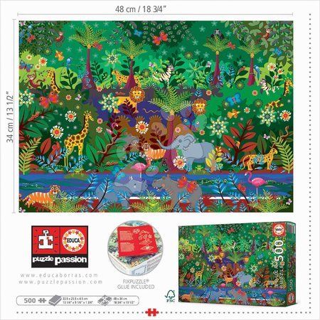 Puzzle cu 500 de bucăți  - Puzzle Jungle Educa - 4