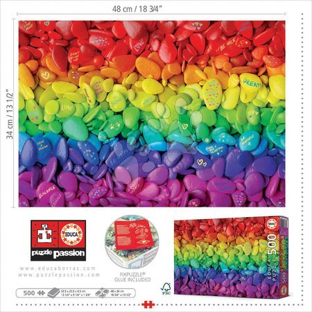 500 delne puzzle - Puzzle Pebbles Educa - 4