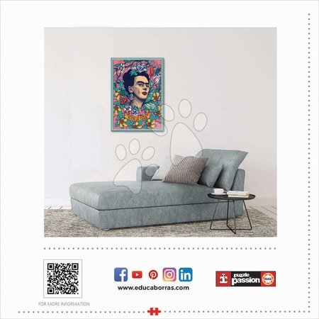 500 darabos puzzle - Puzzle “Viva la Vida” Frida Kahlo Educa - 1