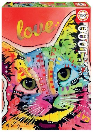 Puzzle cu 1000 de bucăți - Puzzle Tilt Cat Love, Dean Russo Educa