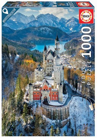 Puzzle 1000 dielne - Puzzle Neuschwanstein Castle Educa