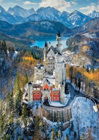 Puzzle 1000 elementów - Puzzle Neuschwanstein Castle Educa - 2