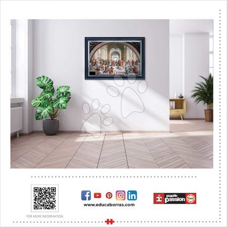 1500 darabos puzzle - Puzzle School of Athens Raphael Educa_1