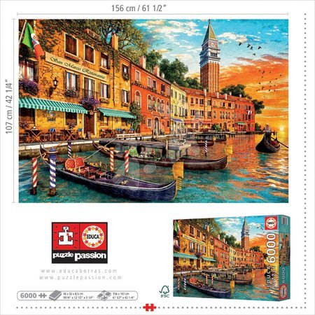 Puzzle 4000 - 8000 teilig - Puzzle Sunset to San Marcos Educa - 4