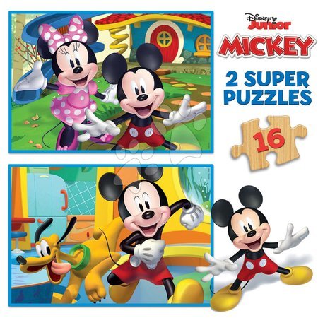 Disney - Puzzle din lemn Mickey & Minnie Disney Educa_1