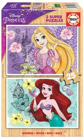 Puzzle pro děti - Dřevěné puzzle Disney Princess Educa