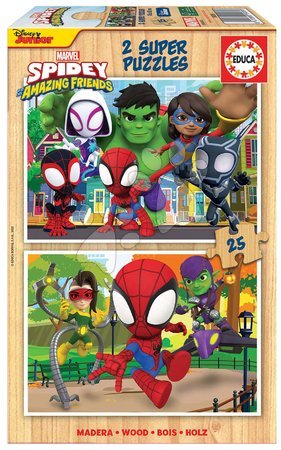 Marvel - Drevené puzzle Spidey & his Amazing Friends Disney Educa