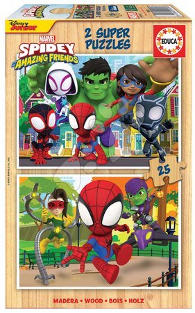 Puzzle pro děti - Dřevěné puzzle Spidey & his Amazing Friends Disney Educa