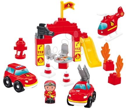 Kocke i puzzle - Slagalica u kutiji Vatrogasci Firemen Barrel Ecoiffier