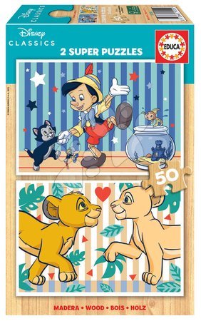 Puzzle Disney din lemn -  Puzzle din lemn Disney Classics Educa
