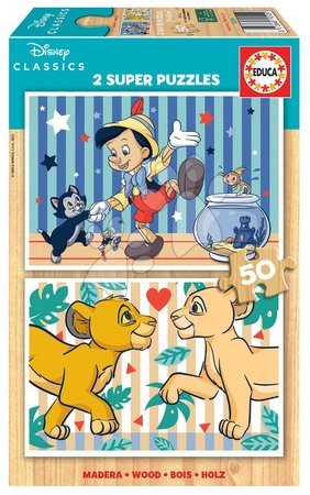 Disney -  Puzzle din lemn Disney Classics Educa