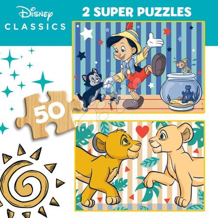 Drevené Disney puzzle - Drevené puzzle Disney Classics Educa_1