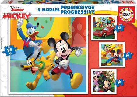 Progresszív gyerek puzzle - Puzzle Mickey & Friends Progressive Educa