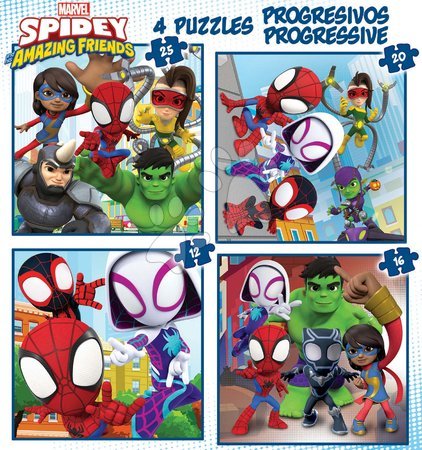 Progresívne detské puzzle - Puzzle Spidey & his Amazing Friends Progressive Educa_1