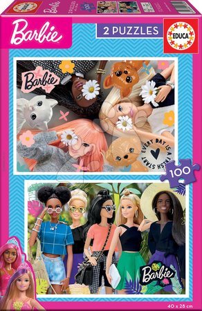 Detské puzzle od 100-300 dielov - Puzzle Barbie Disney Educa