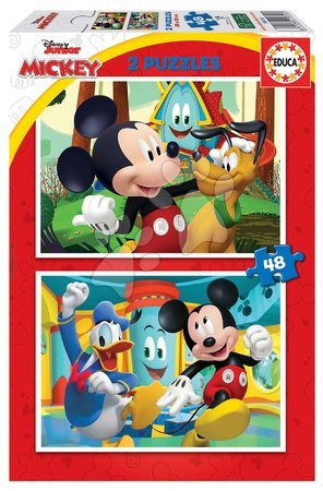 Detské puzzle do 100 dielov - Puzzle Mickey Mouse Fun House Disney Educa
