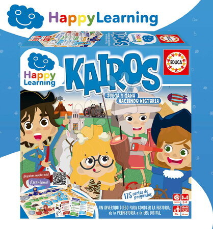 Cudzojazyčné spoločenské hry - Náučná hra Cesta históriou Kairos Happy Learning Educa_1