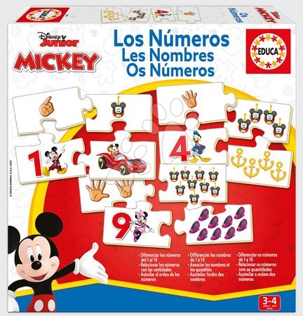 Puzzle a spoločenské hry - Náučná hra Učíme sa čísla Mickey & Friends Educa