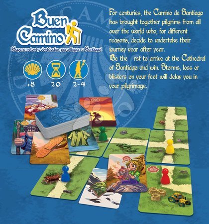 Puzzle i društvene igre - Spoločenská hra Buen Camino Card Game Educa_1