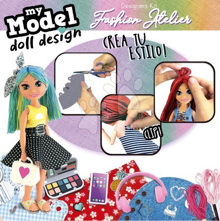 Kézimunka és alkotás - Kreatív alkotás My Model Doll Design Fashion Atelier Educa - 2
