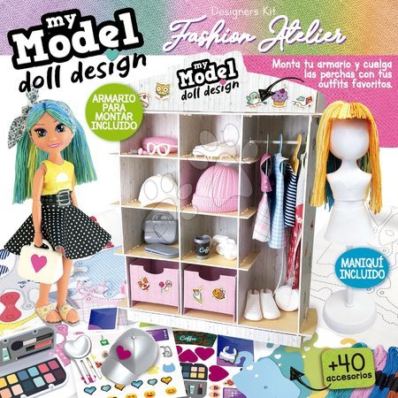 Kézimunka és alkotás - Kreatív alkotás My Model Doll Design Fashion Atelier Educa - 5