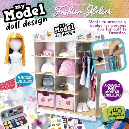 Ručné práce a tvorenie - Kreatívne tvorenie My Model Doll Design Fashion Atelier Educa_1