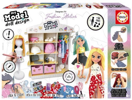 Educa - Lucru creativ My Model Doll Design Fashion Atelier Educa