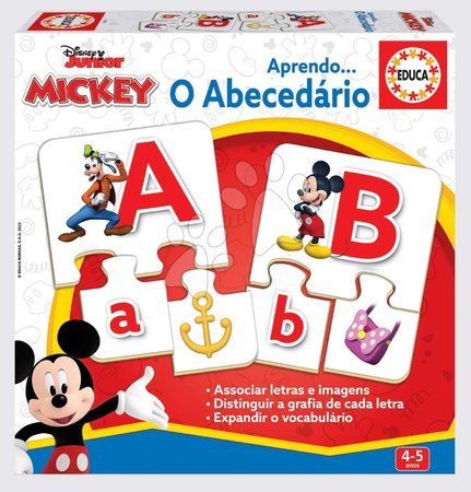 Společenské hry - Puzzle Písmenká abecedy Mickey Educa