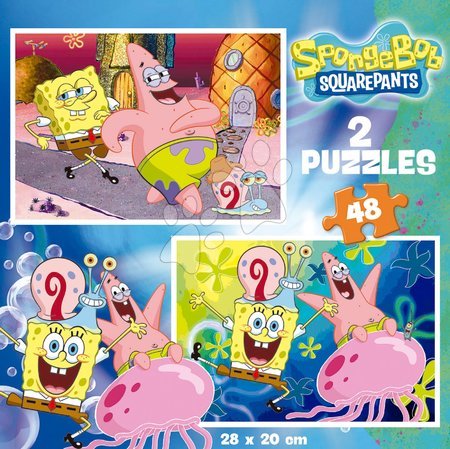Puzzle de copii maxim 100 piese - Puzzle Sponge Bob Educa_1