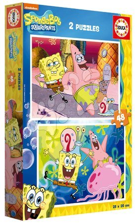 Puzzle de copii maxim 100 piese - Puzzle Sponge Bob Educa - 2
