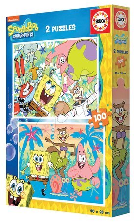 Gyerek puzzle 100-300 darabos - Puzzle Bob Esponja Educa - 2