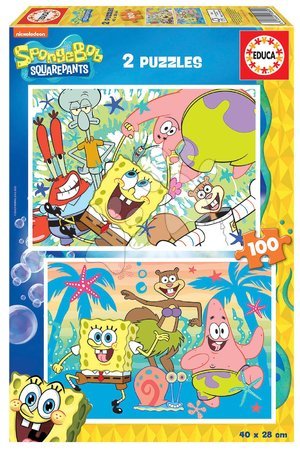 Gyerek puzzle - Puzzle Bob Esponja Educa
