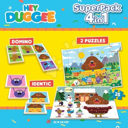 Progresívne detské puzzle - Superpack 4v1 Hey Duggee Educa_1