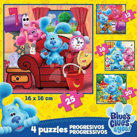 Progresivní dětské puzzle - Puzzle Baby Puzzles Blue´s Clues Educa_1