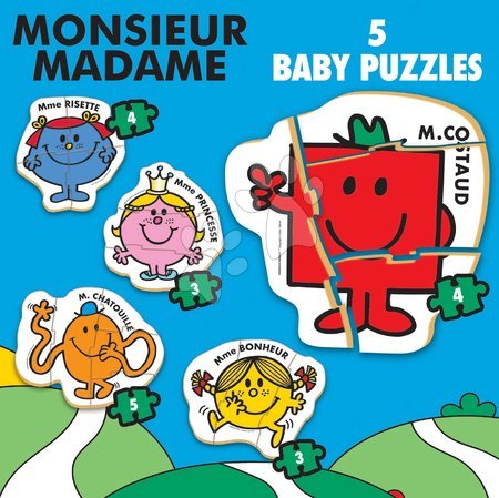 Razvoj čutov in motorike - Puzzle za najmlajše Baby Puzzles Monsieur Madame Educa_1