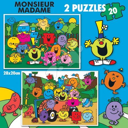 Detské puzzle do 100 dielov - Puzzle Monsieur Madame Educa_1