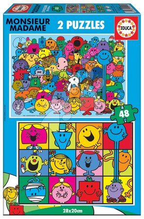 Puzzle de copii maxim 100 piese - Puzzle Monsieur Madame Educa