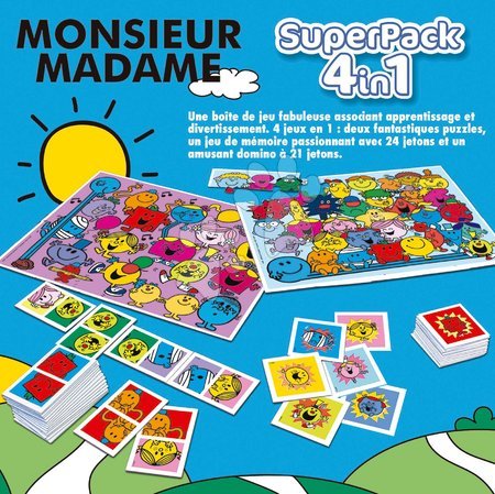 Puzzle pentru copii - Superpack 4în1 Monsieur Madam Educa_1
