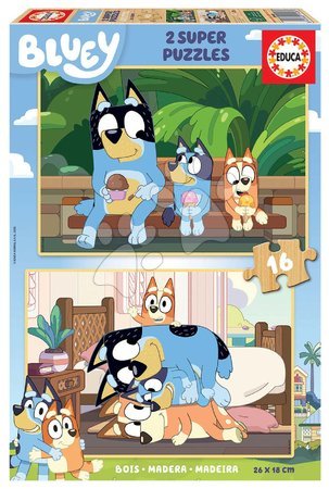 Dřevěné Disney puzzle - Dřevěné puzzle Bluey Educa