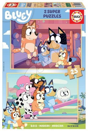 Dřevěné Disney puzzle - Dřevěné puzzle Bluey Educa