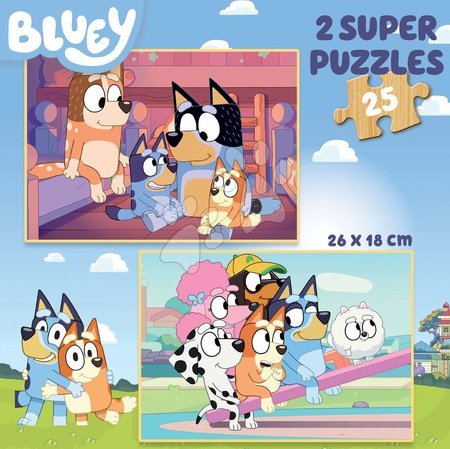 Puzzle pro děti - Dřevěné puzzle Bluey Educa_1